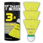 Minge de badminton TALBOT torro Tech 350, lentă, galben/verde, minge din nailon durabilă pentru timp liber și antrenament - 1 bucată (479115)