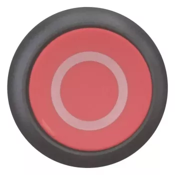Buton de acționare Eaton M22S-D-R-X0, roșu/negru, plastic, IP66/IP67/IP69, 29,7 mm x 29 mm 216606