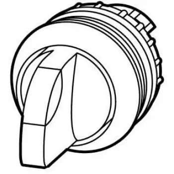 Buton selector iluminat Eaton M22-WRLK-G, 2 poziții, cu reținere, negru/verde/argintiu 216827
