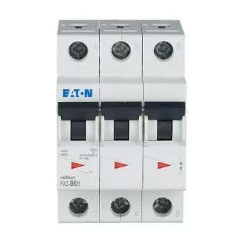 Întrerupător automat de protecție Eaton FAZ-B6/3 tip B 6 A 3 poli 10 kA 278841