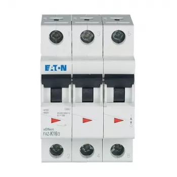 Întrerupător automat de protecție Eaton FAZ-K16/3 16 A 3 poli caracteristică K 278911