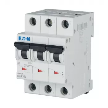 Întrerupător automat de protecție Eaton FAZ-K16/3 16 A 3 poli caracteristică K 278911