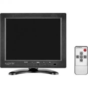 Sygonix 8 inch LCD Surveillance Monitor 1024x768 HDMI VGA Composite 16885X1