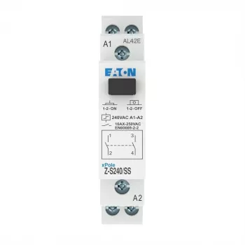 Comutator de impuls EATON Z-S240/SS, șină DIN, 2 NO, 16 A, bobină 240 V AC, 265269