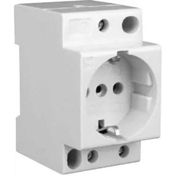 Priză Schuko pentru șină DIN Eaton Z-SD230, 10/16 A, 250 V AC, fără capac rabatabil, 266875