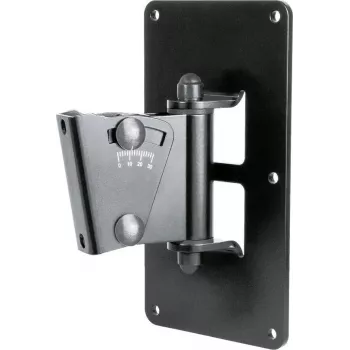 König & Meyer 24481 Wall-Mounted Guitar Holder for Acoustic, Electric and Bass Guitars, Black, Steel, 25 kg Load Capacity 24481-000-55