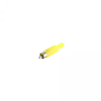 Ștecher RCA S CONN maximum connectivity, galben, lipire, aurit, 51400-Y