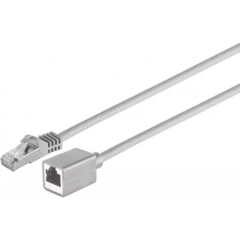 Cablu prelungitor de rețea Cat.7 S/FTP PIMF S CONN MAXIMUM CONNECTIVITY, RJ45 tată la mamă, fără halogen, gri, 10 m 08-62070