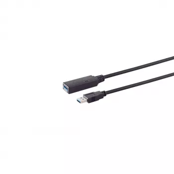 Cablu prelungitor activ USB-C la USB-A S/CONN maximum connectivity, USB 3.0, 5 Gbps, 5 m 13-39055