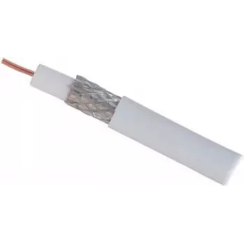 Cablu coaxial SAT S CONN MAXIMUM CONNECTIVITY 1,0/4,6, ecranat cvadruplu, CCS, >110 dB, 100 m, alb 15-40001006