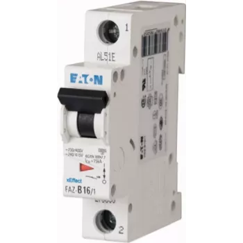 Întrerupător automat de protecție Eaton FAZ-C1/1, tip C, 1 A, 1 pol, 10 kA, șină DIN 278546