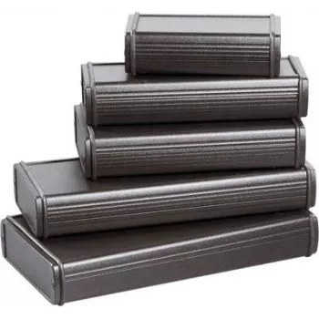 Carcasă universală Bopla din aluminiu, neagră, 200 x 169 x 82 ABPH 1680-200 84686200.H