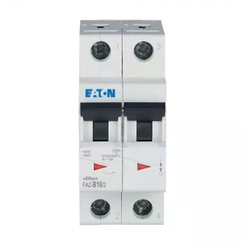 Întrerupător automat Eaton FAZ-B10/2, tip B, 10 A, 2 poli, 6 kA, 278730