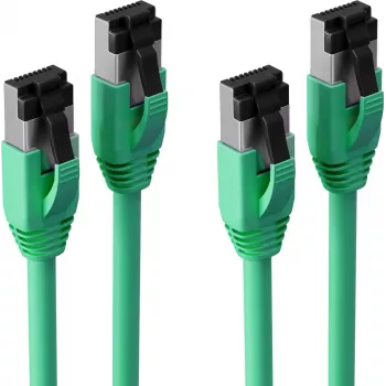 Cablu patch S CONN Maximum Connectivity Cat. 8.1 F/FTP PIMF LSZH, 7,5 m, verde, set de 2 SC08-41063-2