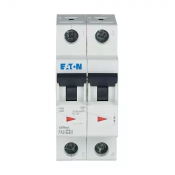 Întrerupător automat Eaton FAZ-C2/2, tip C, 2 A, 2 poli, 278748