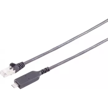 Cablu adaptor LAN USB-C la RJ45 Gigabit S CONN MAXIMUM CONNECTIVITY, 1,5 m, negru (13-51155)