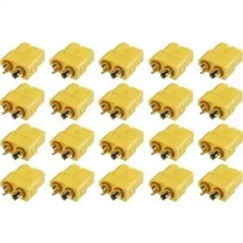 Reely XT60 Female Connector Gold-Plated 20-Pack