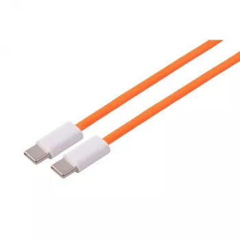 Cablu de încărcare S CONN MAXIMUM CONNECTIVITY USB-C, 2.0, 240W, portocaliu, textil, 1m (14-22027)