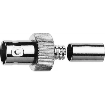 Mufă de cablu Telegärtner BNC Crimp G16 75 Ohm, Crimp/Crimp, A0806, G16 (0,6/3,7 D) - 1 buc. J01003A1353