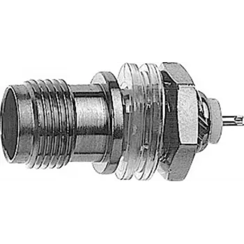 Mufă de panou Telegärtner TNC, izolată, 50 Ohm, conexiune lipită, nichel/aur (J01011A0013)