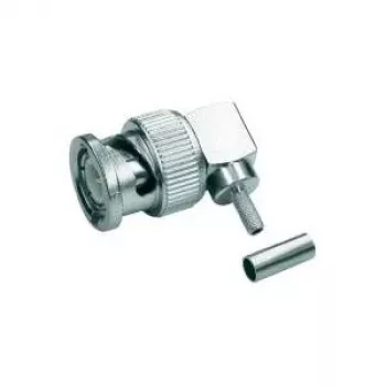 Ștecher de cablu BNC în unghi Telegärtner J01000A0010, crimpare/lipire, G07, 50 Ohm, pentru RG 316/U