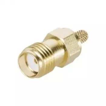 Conector de cablu SMA mamă Telegärtner J01151A0611, crimpare G05, pentru RG-223/U, RG-142 B/U, auriu