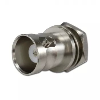 Mufă BNC de perete Telegärtner, 50 Ohm, conductor interior argintat, UG-1094/U (J01001B0615Z)