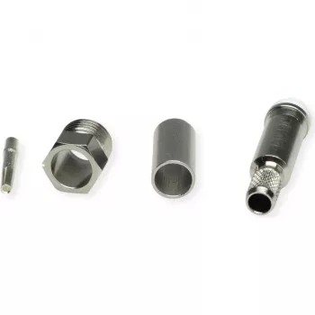 Conector mamă FME pentru cablu TELEGÄRTNER TEGA J01701A0007Z, crimp RG58C/U, 50 Ohm, nichel/aur