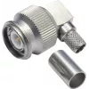 Conector TNC în unghi cu sertizare Telegärtner, 50 Ohm, pentru cablu G30, set de 5 J01010A0037