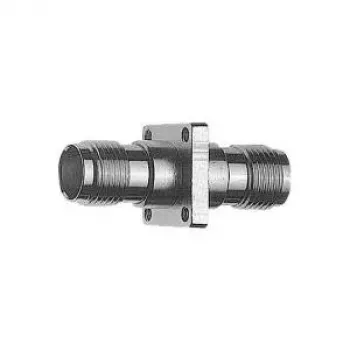 Adaptor coaxial drept TNC mamă la TNC mamă Telegärtner, 50 Ohm, DC la 11 GHz, alamă nichelată