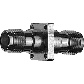 Adaptor coaxial drept TNC mamă la TNC mamă Telegärtner, 50 Ohm, DC la 11 GHz, alamă nichelată