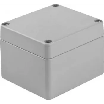 Carcasă universală BOPLA din aluminiu gri-argintiu (RAL 7001) 75 x 80 x 57 A 105 01105000.MT1