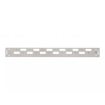 Capac frontal rack 19 inch 1U TELEGÄRTNER H02025A0356, gri RAL 7035