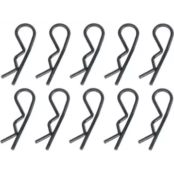 Reely 1:5 Body Clips Black 30 mm 10 pcs (511131)