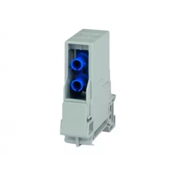 Modul conector fibră optică TELEGÄRTNER STX pentru șină DIN cu adaptoare ST și SC duplex, monomod/multimod H82000A0022