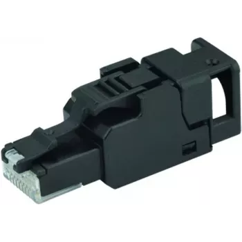 Conector RJ45 Telegärtner 100023052 UFP8 Cat.6A neecranat pentru montaj pe teren T568B
