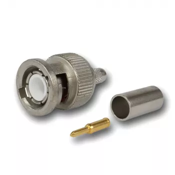 Conector tată cablu BNC Telegärtner cu crimpare G01 50 Ohm, crimpare/crimpare, standard, A0205, G01 (RG-58 C/U), YR23092 Belden - 1 bucată (J01000F1255Z)