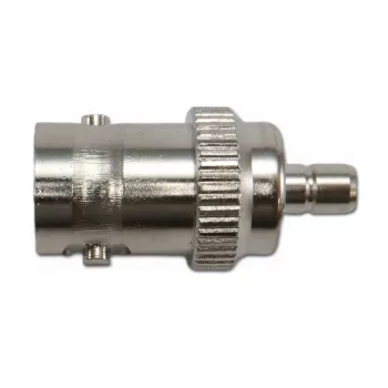 Adaptor coaxial Telegärtner BNC mamă la SMB tată, 50 Ohm, drept J01008F0033