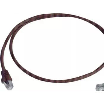 Cablu patch RJ45 Telegärtner 100008014, CAT 6a S/FTP, 0,5 m, ignifug, cu manșon de protecție anti-agățare a clemei, roșu
