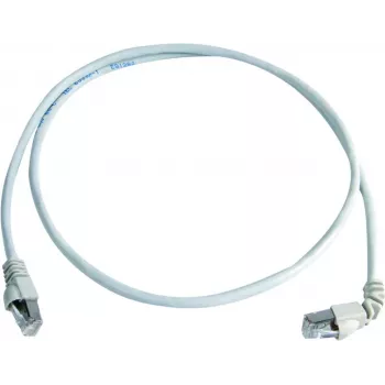 Cablu de rețea Telegärtner Cat.7 MP8 FS 600 LSZH 2,0 m, 1x90 grade, alb, 2 m L00001A0164