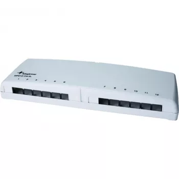Cutie de distribuție de suprafață Telegärtner Mini Distributor MPD12 AMJ/UMJ TH35/AP, albă alpin, 12 porturi (H202000A0106)