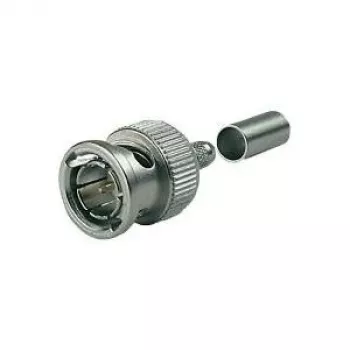 Ștecher de cablu BNC Telegärtner J01002A0058 G04, crimpare, HDTV, 75 Ohm, pentru RG-179B/U