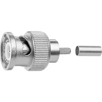 Ștecher BNC Telegärtner, crimpare, 50 Ohm, pentru RG-142B/U, Professional, set de 5 buc. J01000A0008
