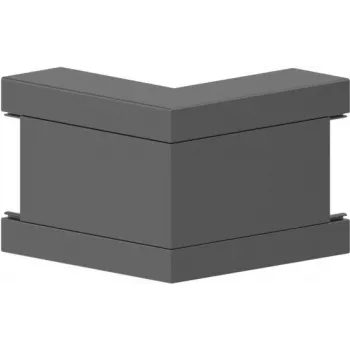 Colț exterior GGK BR 60x130/80-AE, 60x130/80, RAL 9005, PVC (12793)