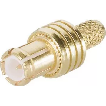 Conector tată drept TELEGÄRTNER MCX, 50 Ohm, crimpare/lipire, pentru RG174/RG188/RG316
