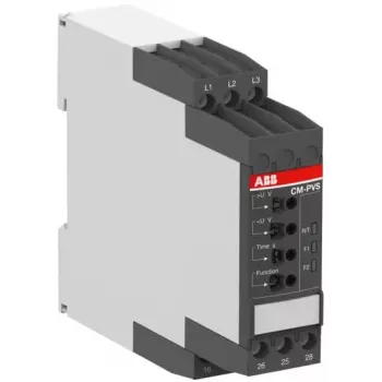 Releu de monitorizare trifazat ABB CM, 2 contactoare inverse, 300-500 V AC, 0,1-30 s 1SVR730794R3300