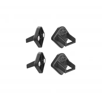 König & Meyer 19708-000-55 Suport magnetic pentru tabletă PC, atenuare zgomot, pachet de 4, negru