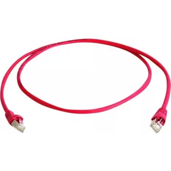 Cablu patch Telegärtner MP8 FS 600 Cat.7 S/FTP, tată RJ45 la tată RJ45, 50 m, roșu