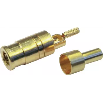 Conector PCB mamă SMB Telegärtner, drept, 50 Ohm, aurit