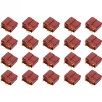 Reely T-Plug Socket Connector Gold-Plated 20 pcs